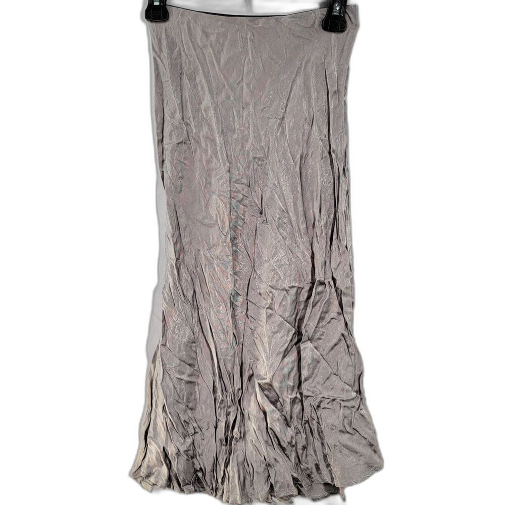 Nasty Gal Collection Gray 100% Viscose Maxi Skirt Pull On Women's Size Small